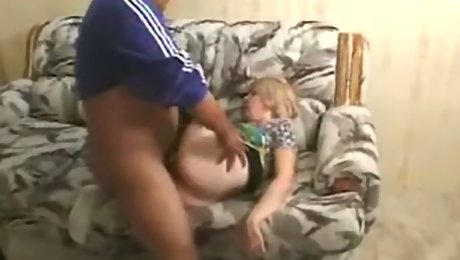 Ugly shitty used blonde whore Sammie Sparks rides fat cock on top