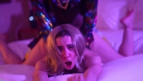 Hot Slim Blonde Queen Of Hell Drives Gibby The Clown Crazy With Her Twerking Ass And Gets Fucked Hard