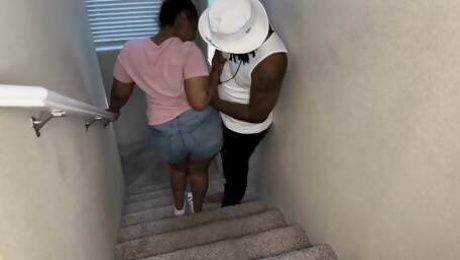 Kendale Runs Into A Cute Thick Horny Ebony During A House Party And Ends Up Fucking Her On The Stairs While Everybody Else Is Leaving