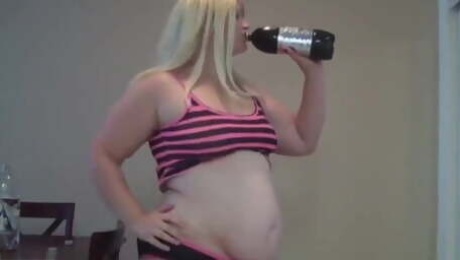 Huge Coke Bloat with monster burps